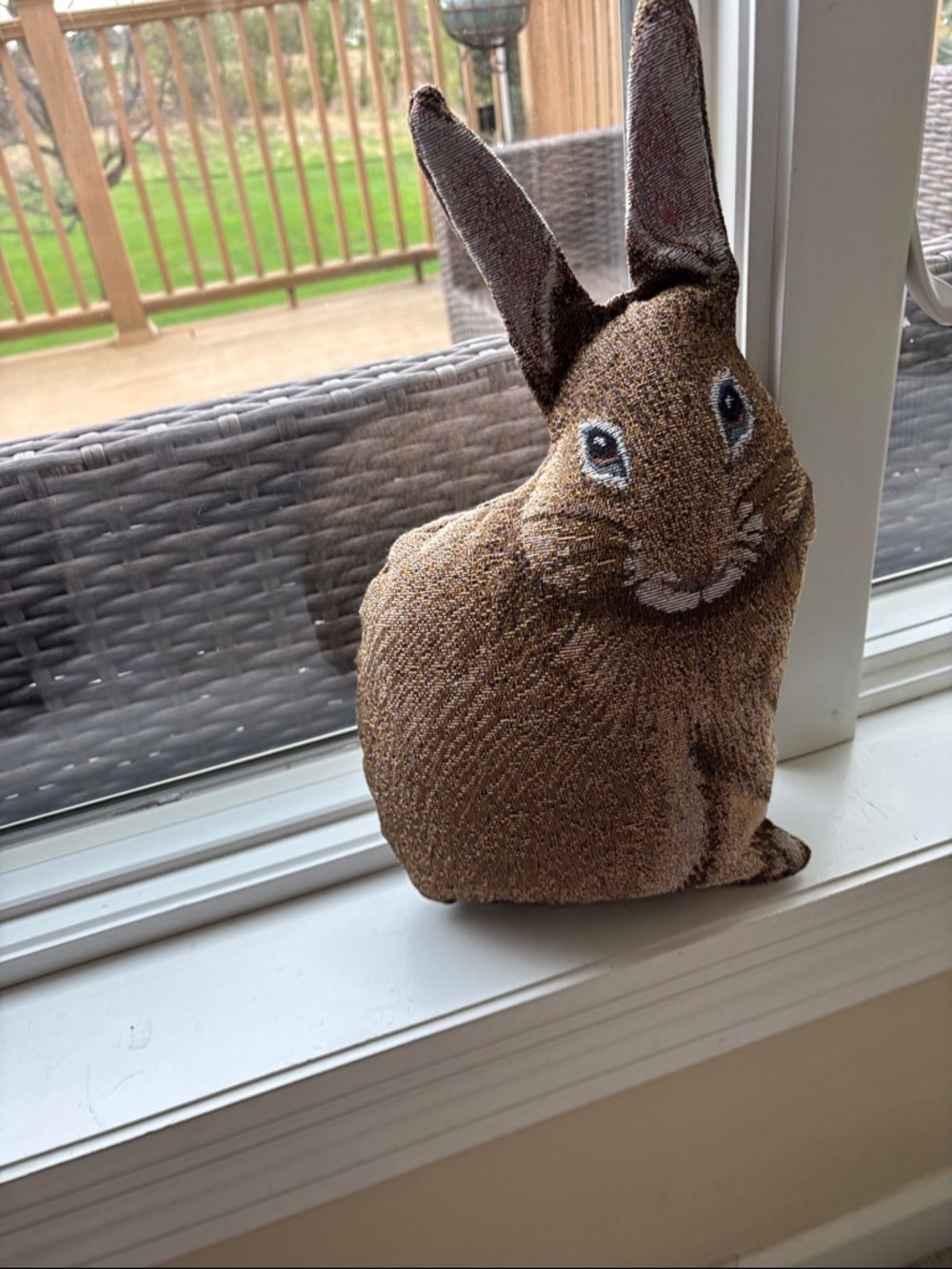 Lillian Vernon Bunny rabbit shaped pillow vintage Hare Raising Shaped - Picture 8 of 8